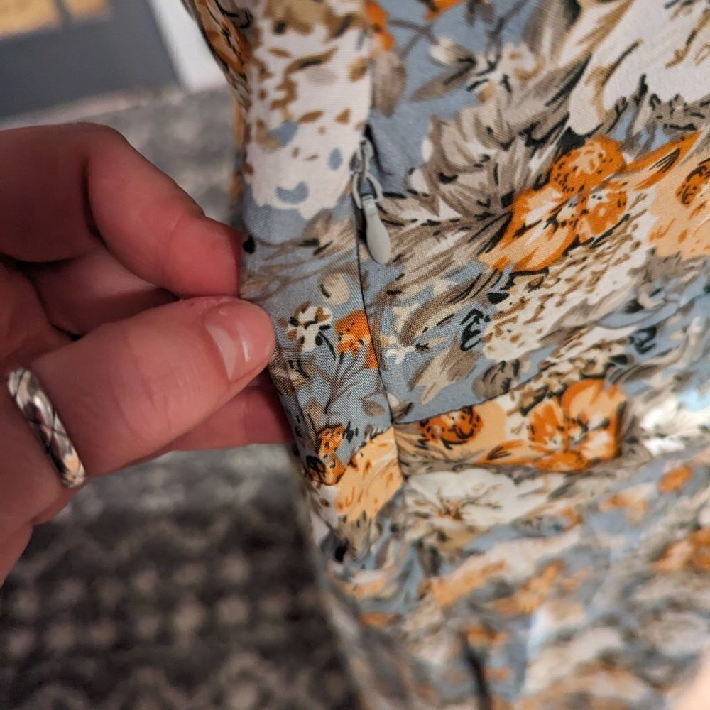 Floral Print Long Sleeve Maxi Dress | Size XXL - Picture 4 of 5